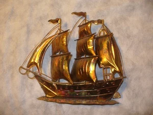 Kupfer Segelschiff Made in Hong Kong - Bild 1 von 3