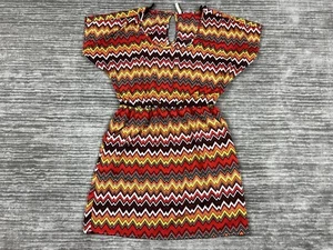 Espresso Dress Womens Large Multicolor Blouson Shortsleeve Pockets - Picture 1 of 11