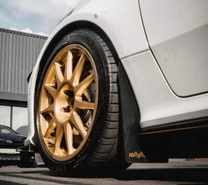 rallyflapZ | Mud Flaps to fit 2020+ Toyota GR Four Yaris Black 4mm PVC *S RF-GO - Picture 1 of 13