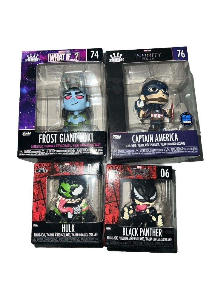 ЛОТ ТОВАРОВ FUNKO Minis Marvel Venom, What If, Infinity Saga - Изображение 1 из 1