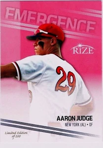 Aaron Judge RC 2013 Rize Draft Pink Emergence RC #8 One of 200!NY Yankees OF RC - Picture 1 of 1