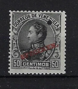 Venezuela: 1899; Scott 146, SPECIMEN type 1, MNH, grey black, EBV456 - Picture 1 of 2