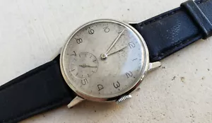 VINTAGE OMEGA STEEL 2214/8 SUB SECOND CAL 30T2 MECHANICAL 32MM MENS WATCH - Picture 1 of 10