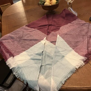 New Wander Agio Scarf Shawl Women's Jujube Red Green - Picture 1 of 6