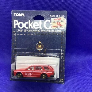 Tomy Tomica Pocket Cars Nissan Bluebird Wagon No 34 Red UCC Japan 1986 - Picture 1 of 3
