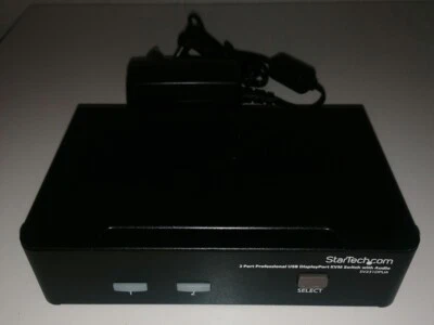 StarTech KVM-Switch DisplayPort Audio 2-Port (ohne KVM Kabel) - Bild 1 von 3