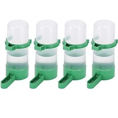 4 Pcs Bird Water Feeder Plastic Drinker Feeder Water Clip for Parrots - Image 1 of 4
