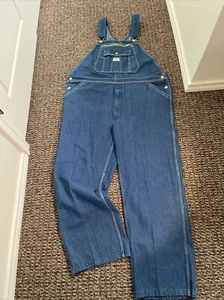 Liberty Men's Blue Denim Bib Overalls Jeans WorkWear Mens Size 42 x 30 - Picture 1 of 10