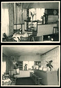 2x Cafe Bistro Eiscafe - 1960er - Einrichtung - Foto 10x7cm - Bild 1 von 2