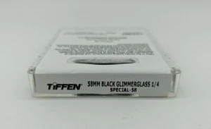 New Tiffen 58mm Black Glimmer Glass Filter (Grade 1/4) Soft Focus & Diffusion - Picture 1 of 10