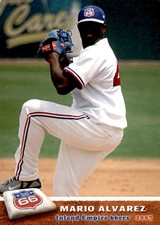 2007 Inland Empire 66ers Grandstand #1 Mario Alvarez Dominican Republic DR Card