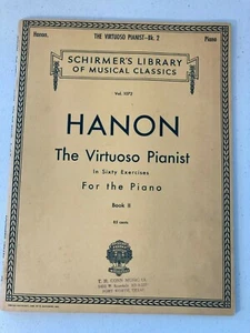 Hanon der virtuose Pianist in 60 Übungen Schirmers Bibliothek Bk II Band 1072 1939 - Bild 1 von 5