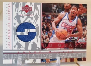 2003 Upper Deck ANDRE MILLER Game-Worn Jersey Card RELIC LA CLIPPERS UTAH UTES - Picture 1 of 2
