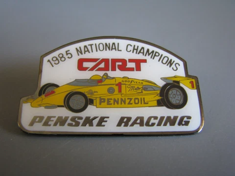 AL UNSER PENSKE RACING 1985 NATIONAL CHAMPION INDY CAR CART RACING HAT PIN Cover
