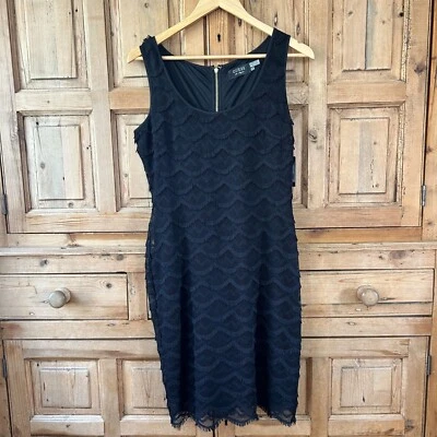 Vestido recto Guess Los Angeles para mujer talla 10 negro sin mangas cremallera trasera nuevo con etiquetas Foto 1 de 4