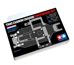 47479 Tamiya 1/10 TA02 Carbon Chassis Conversion Set - Picture 1 of 2