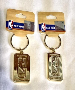 2 Official NBA Store Keychains NYC Gold New With Tags - Picture 1 of 3