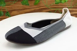 JSport Women Sz 8 M Black Flat Fabric Shoes - Picture 1 of 7