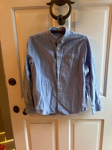 Crewcuts J Crew Jungen blau Langarm Button Down Hemd Gr. 14 neu ohne Etikett - Bild 1 von 3