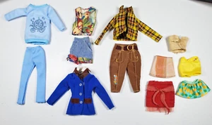 Lote de ropa para muñeca Barbie para muñecas de 9 y 10 pulgadas chaquetas chaleco pantalones cortos faldas tops + - Imagen 1 de 2