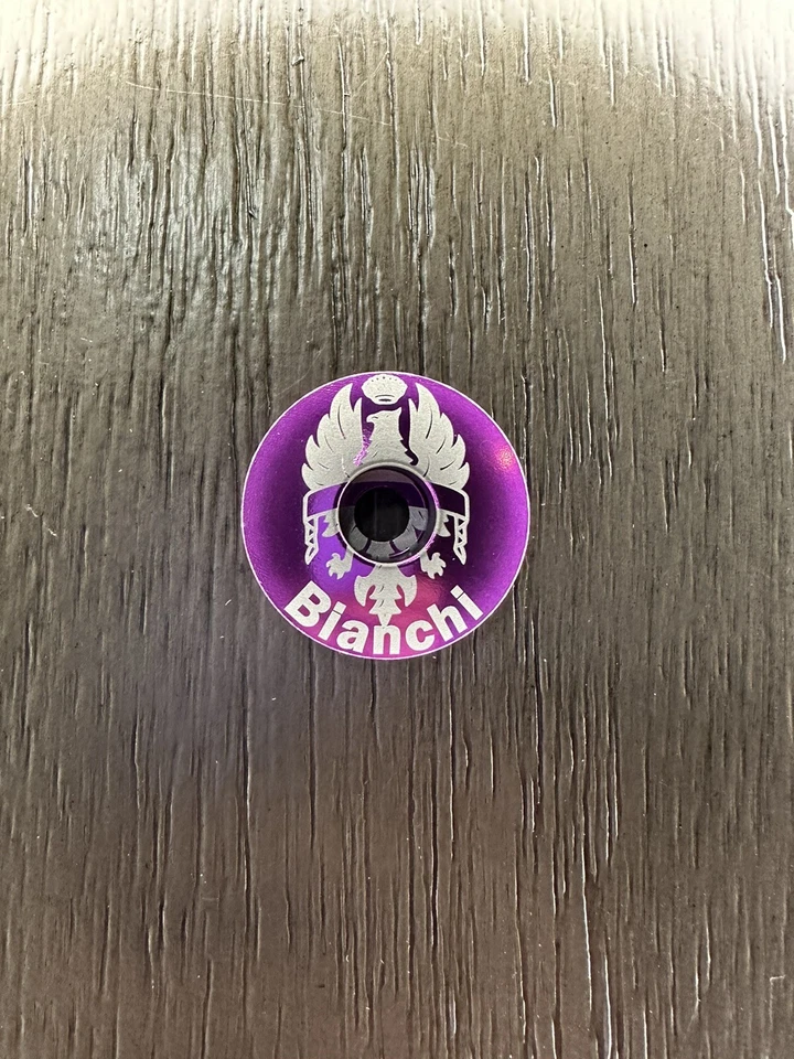 Auriculares de bicicleta Bianchi Repop tapa superior 1 1/8" vástago púrpura bicicleta de carretera Foto 1 de 1