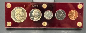 1953 United States of America Five Coin 90% Silver Proof Set in Capitol Plastic - Picture 1 of 6
