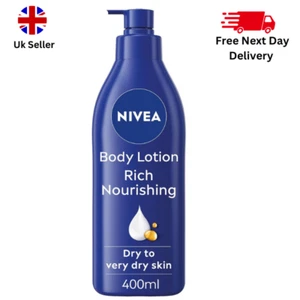 NIVEA Rich Nourishing Body Lotion (400ml) Rich 72H Hydration for Dry Skin Made - Picture 1 of 8