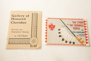 Cherokee Indian 2 Book Lot (F5L-7) Gallery of Honored The Story People - Picture 1 of 12