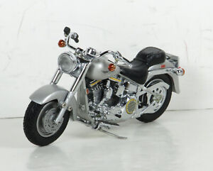 Franklin Mint 1990 Harley Davidson 90 Fat Boy Motorcycle 1:24 B11X066