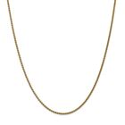 14k Yellow Gold 1mm Solid Polished Spiga Chain w/ Spring Ring Clasp 16" - 30"