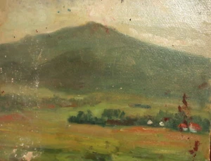 Antico quadro espressionista olio paesaggio - Foto 1 di 12