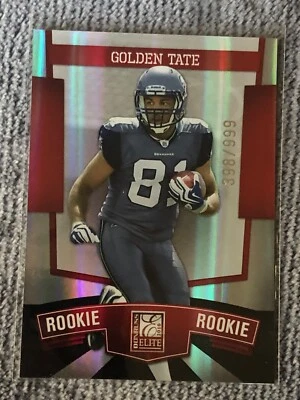 Golden Tate #156 | 2010 Donruss Elite | Rookie (RC) #'d /999 | Seahawks - Image 1 of 3