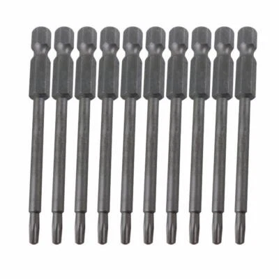 Torx Bit, 1/4 " 100mm Extra Long, T10, 15,20, 25,30 Or 40, 1-10 Piece - Image 1 of 3