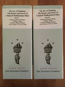 GREAT COURSES THE JOY OF THINKING 2 Parts 2 Box Sets with 6 VHS Tapes - Picture 1 of 4