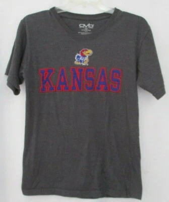 KANSAS JAYHAWKS GRAY EMBROIDERED T-SHIRT - SIZE S - Image 1 of 4