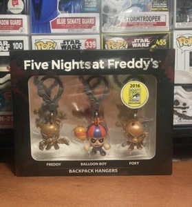 Five Nights At Freddy's Set of 3 FNAF Collectible Hangers SDCC Exclusive NIB - Picture 1 of 9