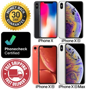 Apple iPhone X XR XS XS Max - 64 GB 128 GB 256 GB - Desbloqueado Verizon T-Mobile AT&T - Imagen 1 de 6