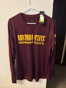 Adidas Arizona State University Sun Devils Long Sleeve Tee Shirt Men's sz XL - Picture 1 of 5