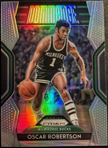 2018-19 Panini Prizm Dominance SILVER Oscar Robertson #5 Milwaukee Card! A23 - Bild 1 von 2