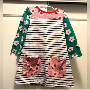 Mini Boden fun long sleeve pocket floral dress, size 5-6Y - Picture 1 of 7