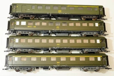 ROCO 44116 ECHELLE HO 1/87 SNCF COFFRET 4 VOITURES EST AMELIORE EP. 4 + BOITES - Photo 1/4