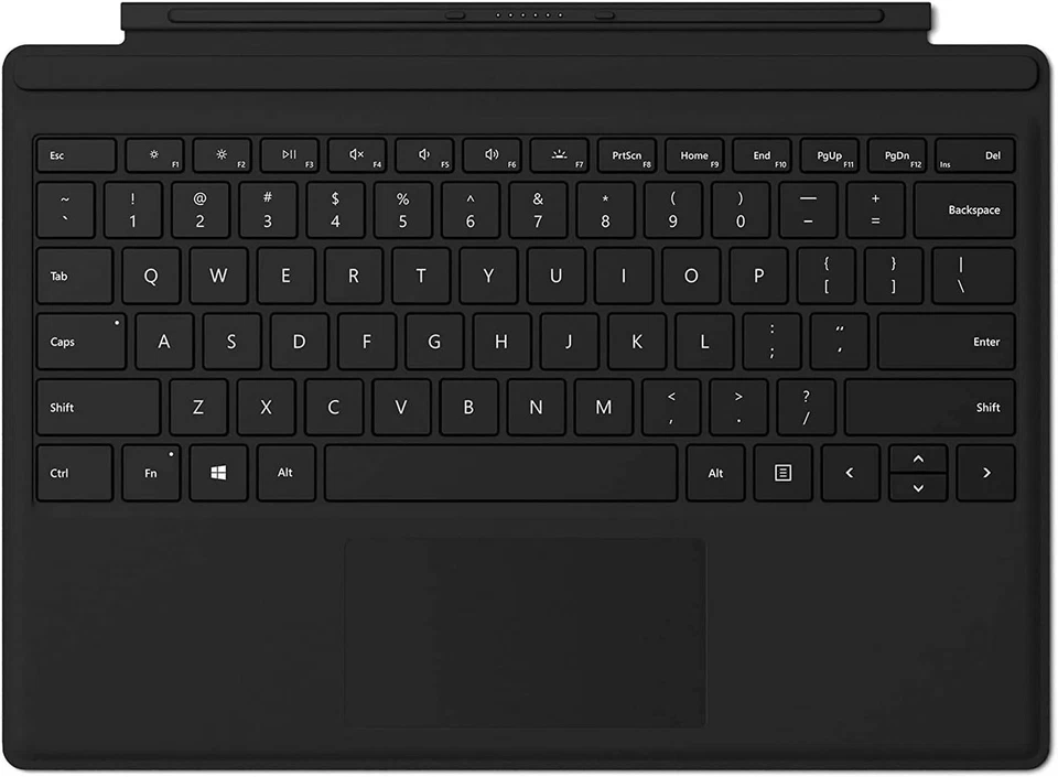 Microsoft Surface Pro Type Cover FMN-00001 – Black Backlit Keyboard - Image 1 of 4