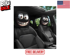 Halloween Copri Poggiatesta Auto Universale Elastico Cuscino Coprisedile Auto Decorazione 2PZ - Foto 1 di 7