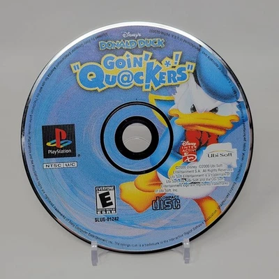 Donald Duck Goin Quackers PlayStation PS1 Juego SOLO DISCO Probado Funcionando Disney Foto 1 de 2