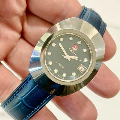 Vintage RADO Diastar Date Tungsten Stainless Steel Automatic Men’s Watch RUNS! - Image 1 of 4