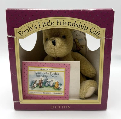 NIB GUND Classic Pooh’s Little Friendship Gift w/ Book Mini Teddy Bear Plush Toy - Image 1 of 4