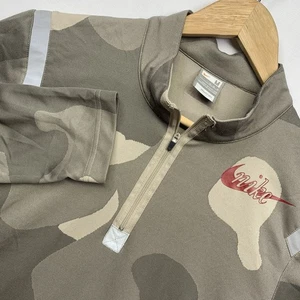 Nike Shirt Mens M 1/4 Zip Shirt Pre Lives Steve Prefontaine Camo Pullover FitDry - Picture 1 of 12