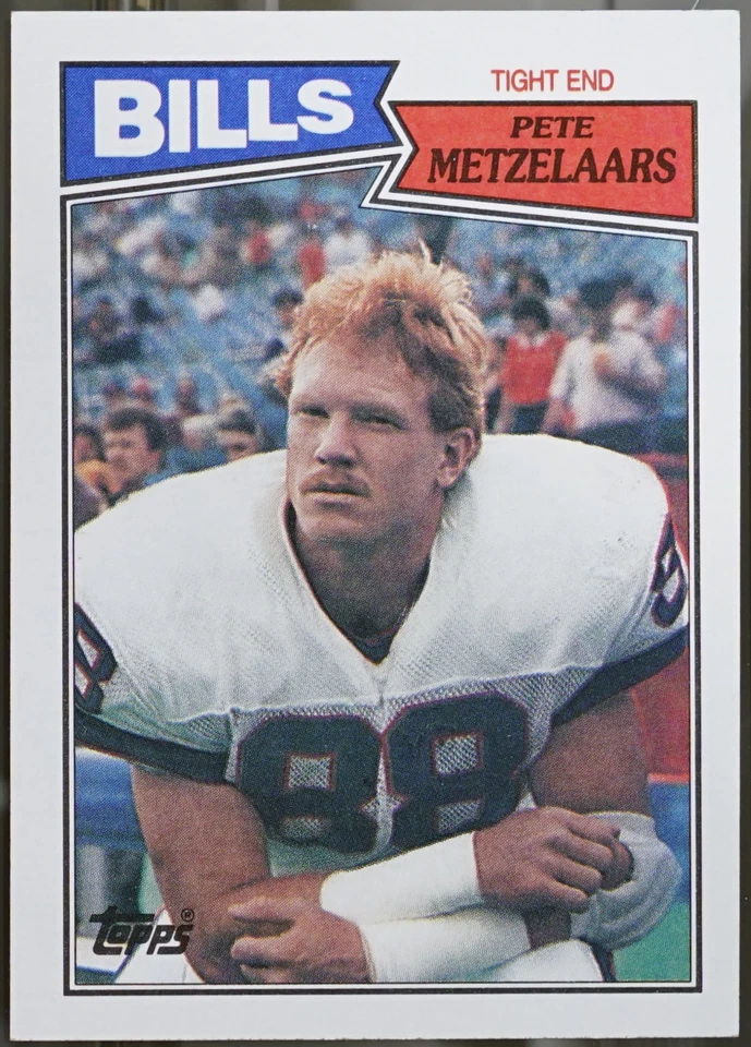 1987 Topps Football Pete Metzelaars #366 NM - Image 1 of 1