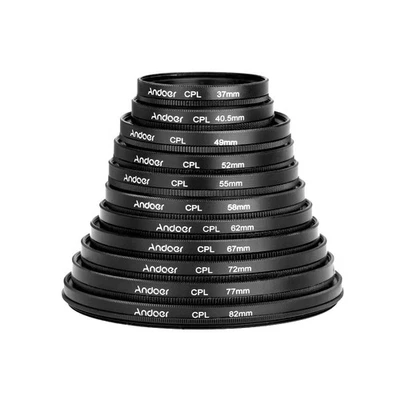 Andoer 49mm Digital Slim CPL Circular Polarizer Polarizing Glass Filter For - Image 1 of 4