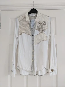 Vintage ELISA CAVALETTI Tunic/Blouse detailed buttons Size S (UK 8-10) New &Tags - Picture 1 of 20